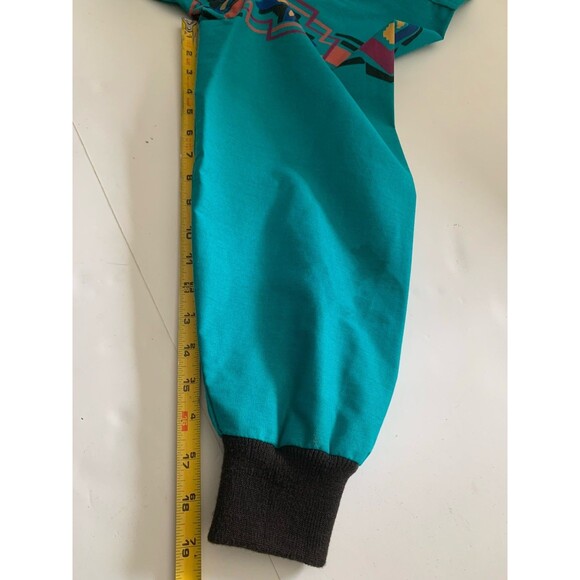 Vintage Wrangler Brushpopper Jacket Western Aztec Blue Mens M 90s Southwestern - Picture 8 of 16